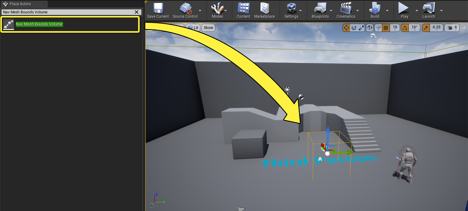 ue4创建寻路数据