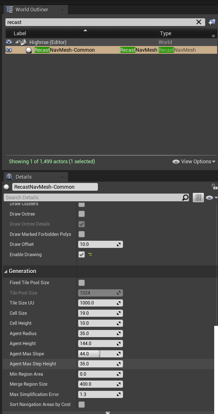 ue修改寻路配置